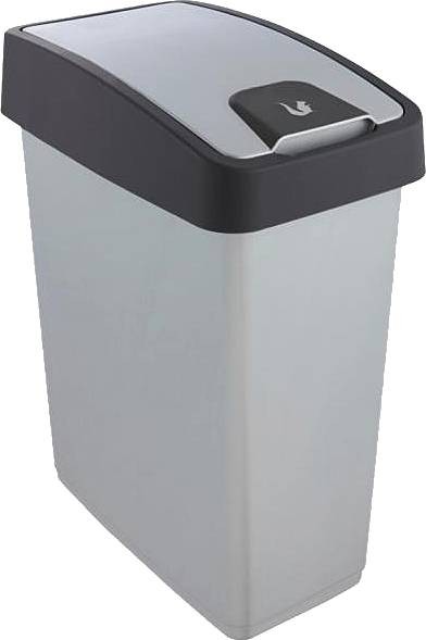 magne Abfallbehälter 10l m. Flip-Deckel nordic grey