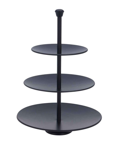 Etagere Phil, Deko, H 206 cm, Aluminium, Einfarbig Aluminium schwarz