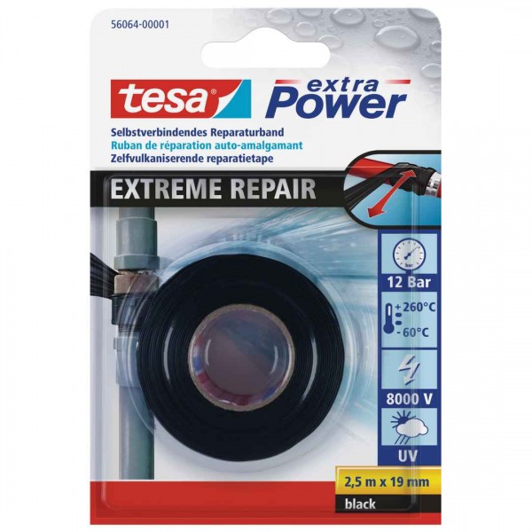 Tesa-Rep.-Band schwarz 19mm 2,5m