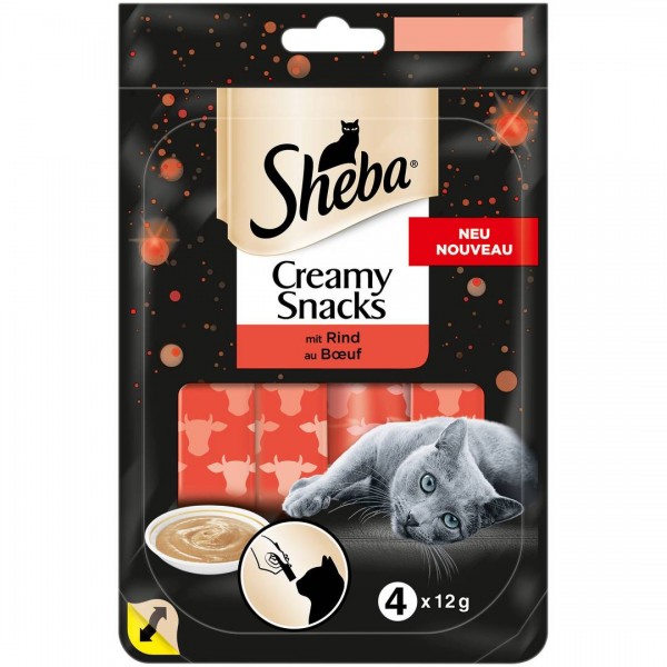 MA Sheba PK Creamy Snack 4x12g Rind