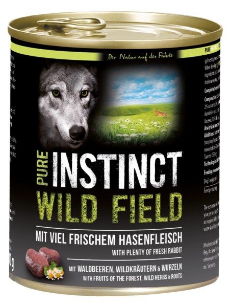 Pure Instinct 800 g Dose Wild Field (adult Hase)