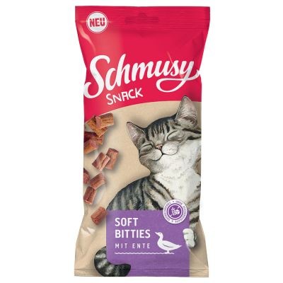Schmusy Snacks Soft Bitties mit Ente 60g