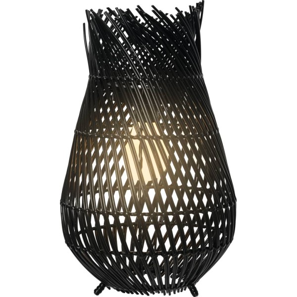 Solar Laterne Wicker Dauerbetrieb H.36cm D.22cm