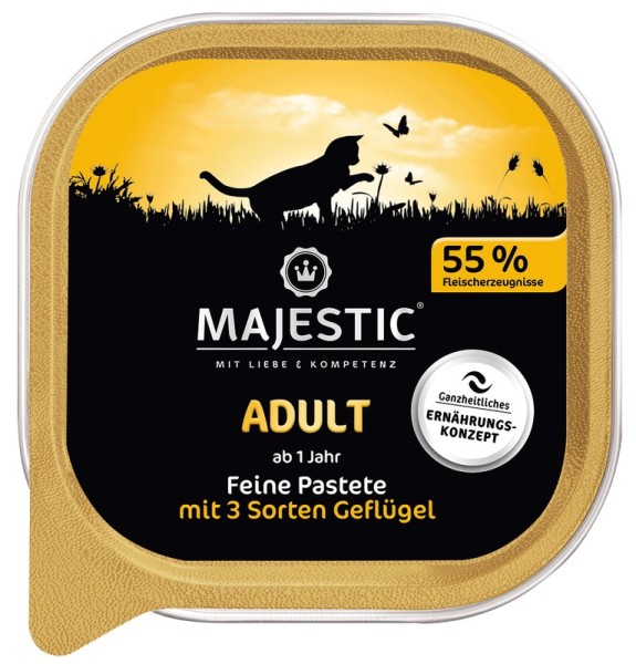 Majestic 100 Adult 3Sorten Geflügel