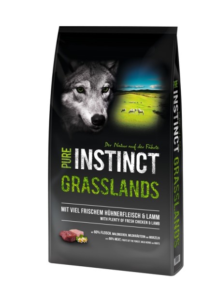Pure Instinct 4 kg Grasslands (adult Huhn&Lamm)