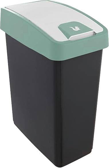 magne Abfallbehälter 10l m. Flip-Deckel nordic green