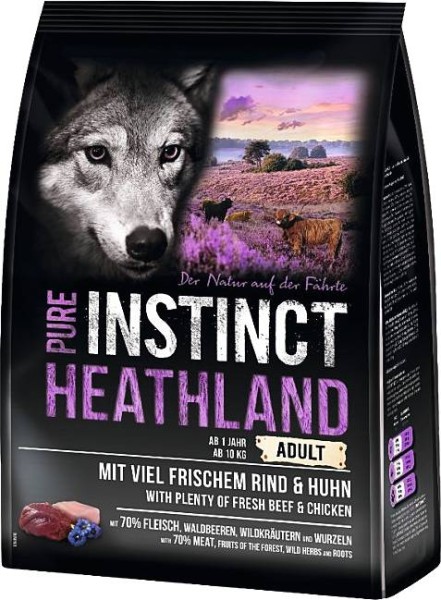 Pure Instinct 1kg Heathland (Adult Rind + Huhn)