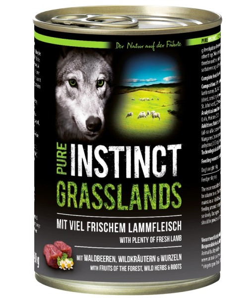 Pure Instinct 400 g Dose Grasslands (adult Lamm)