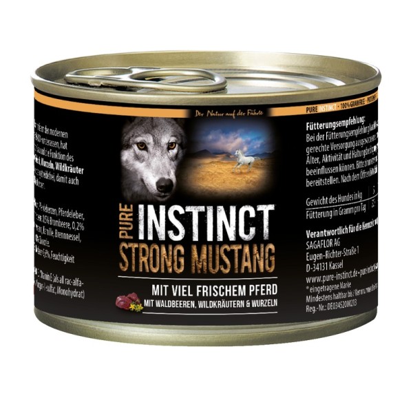 Pure Instinct 200 g Dose Strong Mustang (adult Pferd)