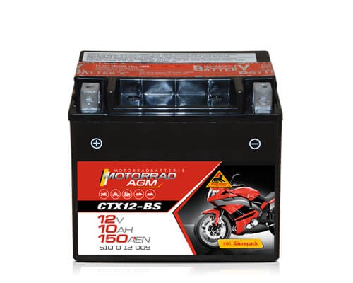 Motorradbatterie CTX12-BS 10Ah