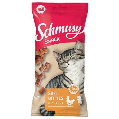 Schmusy Snacks Soft Bitties mit Huhn 60g
