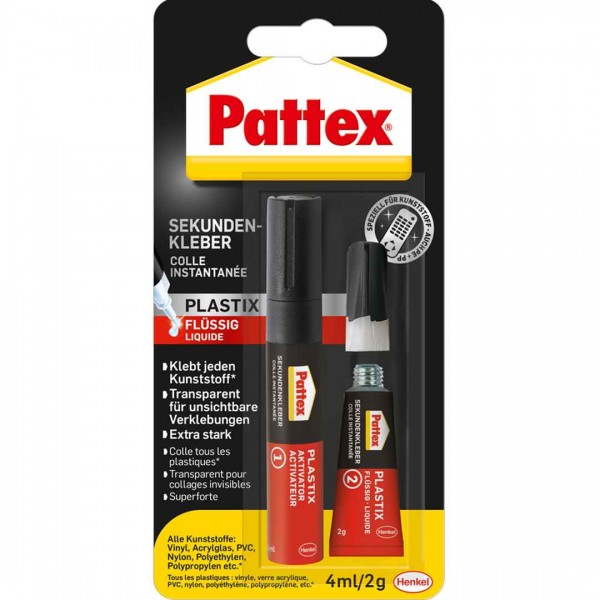 Pattex Sekundenkleber Plastik 2g/4ml