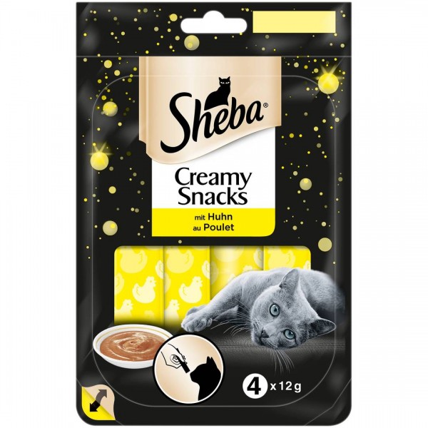 MA Sheba PK Creamy Snack 4x12g Huhn