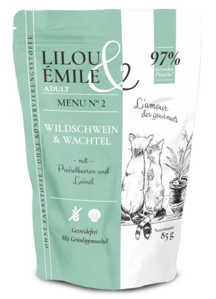 Lilou&Emile Pouch Ad.85g Wildschw+Wacht
