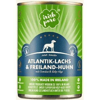 Irischer Atlantik-Lachs& Freiland-Huhn,Adult 390g
