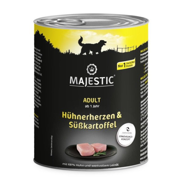 Majestic Rind+Hühnerherz 800g Cat