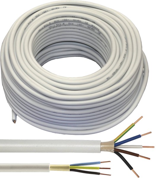 100m NYM-J 3x1,5 mm² Mantelleitung Elektro Strom Kabel OFC MADE IN GERMANY
