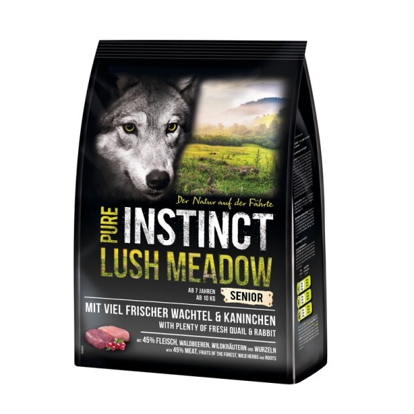 Pure Instinct 1 kg Lush Meadow Kaninchen + Wachtel Senior