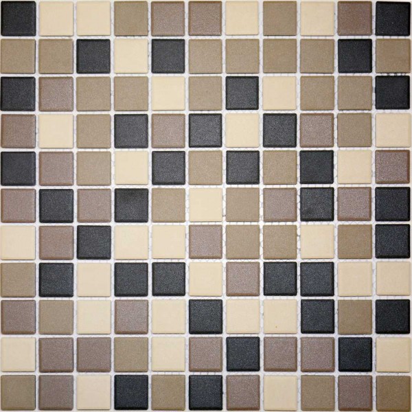 Mosaik brown beige matt 4mm 30x30