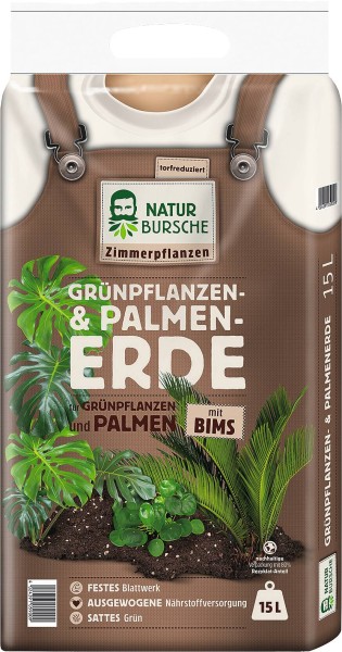 NaturBursche Grünpflanz+Palmenerde 15l