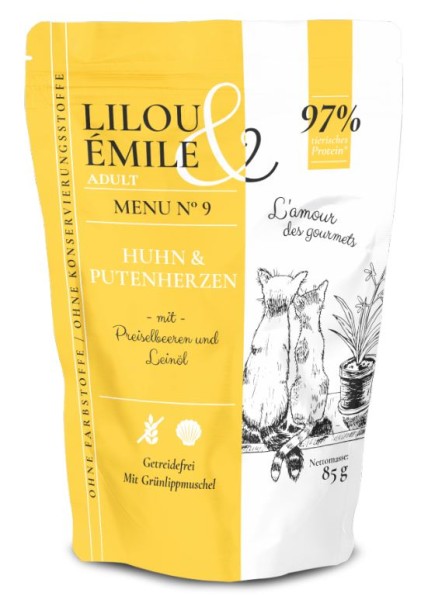Lilou&Emile Pouch Ad. 85g Pute+Putenherz