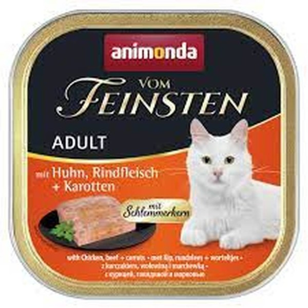 V.F. Naßf 100g Cat Ad Huhn Rindfleisch+