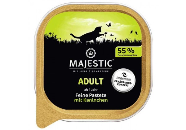 Majestic 100 Adult Kaninchen Pastete