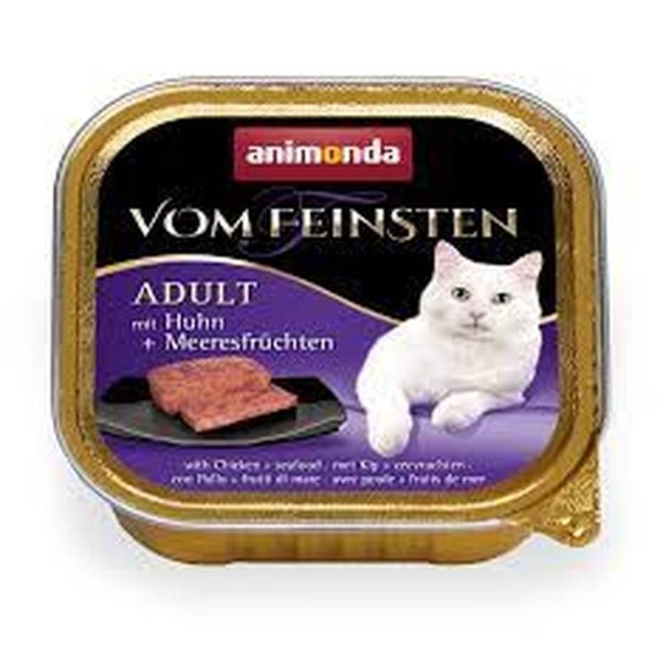 V.F. Naßf 100g Cat Ad Huhn+Meeresfrücht