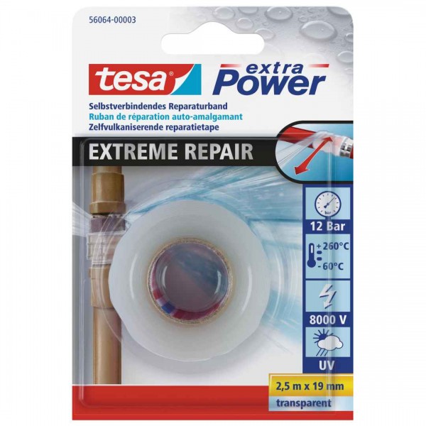 Tesa-Rep.-Band transpa.19mm 2,5m